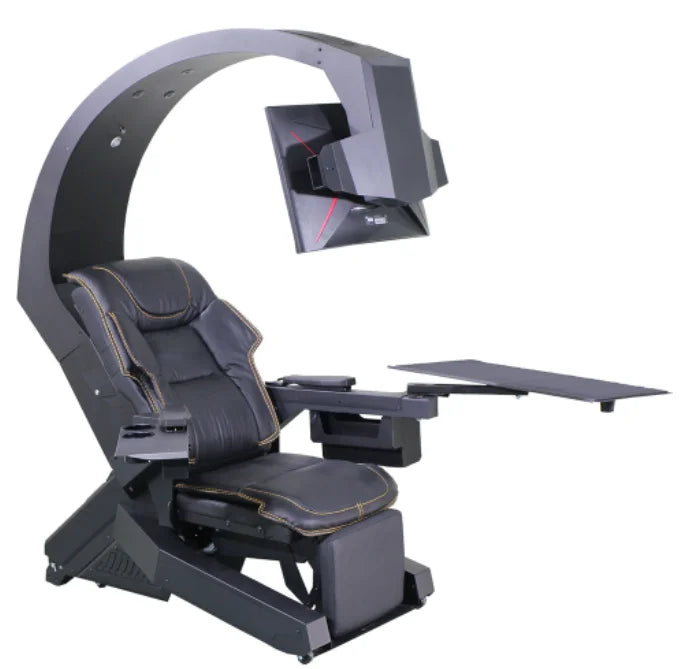 IW320 Hot Selling Zero Gravity Recline PC Chair With Massage Function As Altwork Support Upto 5 Monitors Ease Comfy Cockpit